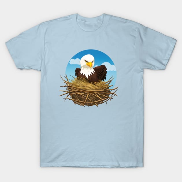 Bald Eagle Nest Cam Jackie & Shadow at Big Bear T-Shirt by DigiDreams